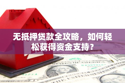 阳谷无抵押贷款全攻略，如何轻松获得资金支持？
