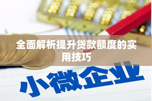 阳谷全面解析提升贷款额度的实用技巧