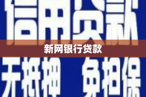 阳谷新网银行贷款
