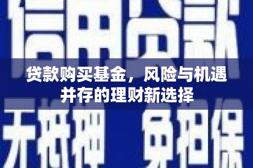 阳谷贷款购买基金，风险与机遇并存的理财新选择