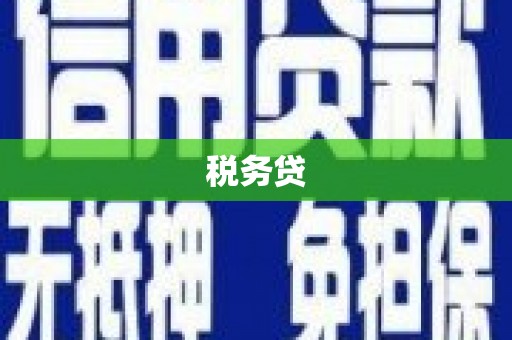 阳谷税务贷