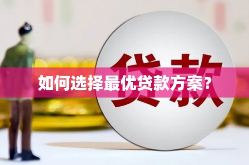 阳谷如何选择最优贷款方案？