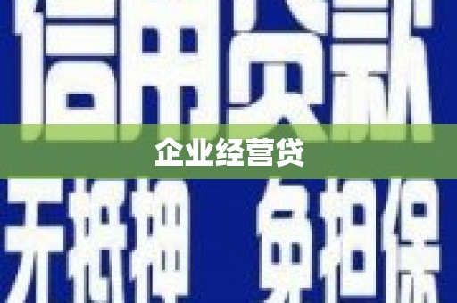 阳谷企业经营贷