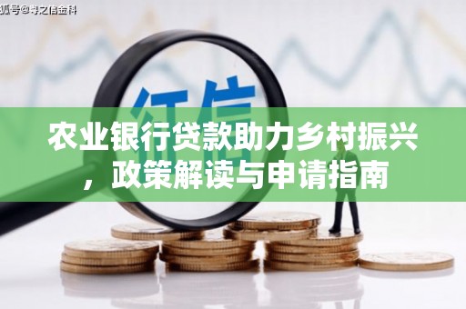 阳谷农业银行贷款助力乡村振兴，政策解读与申请指南