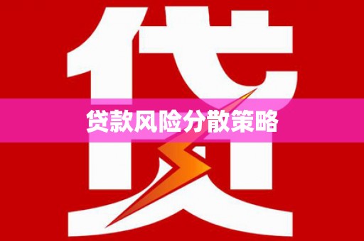 阳谷贷款风险分散策略