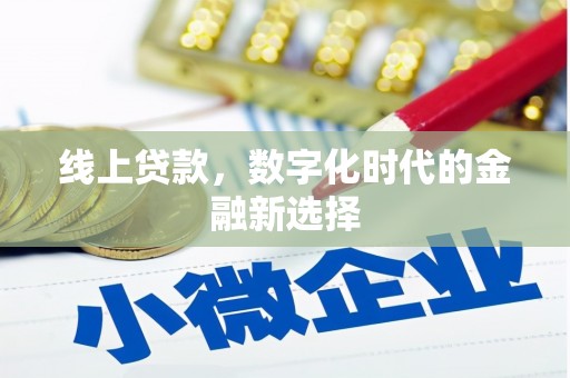阳谷线上贷款，数字化时代的金融新选择