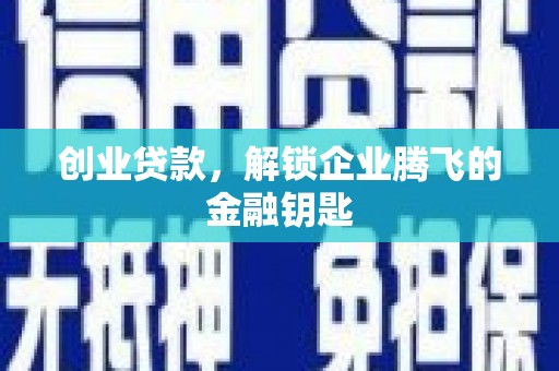 阳谷创业贷款，解锁企业腾飞的金融钥匙