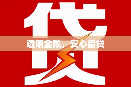 阳谷透明金融，安心借贷