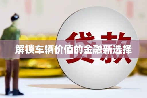 阳谷解锁车辆价值的金融新选择